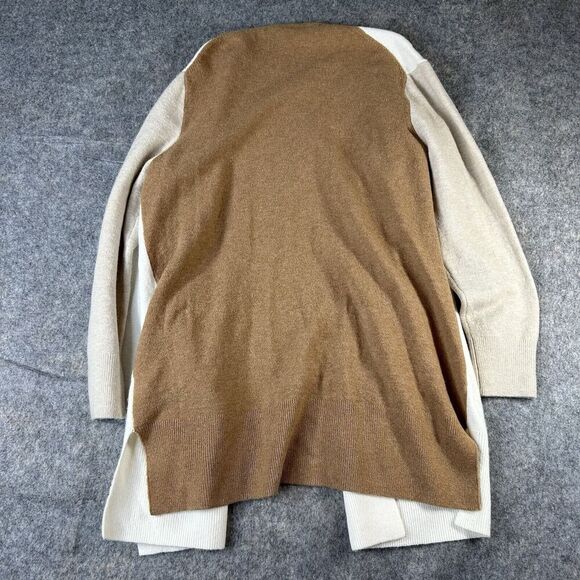 Madewell Sweater Large Cardigan Duster Kent Colorblock Wool Alpaca Timber - Picture 8 of 8